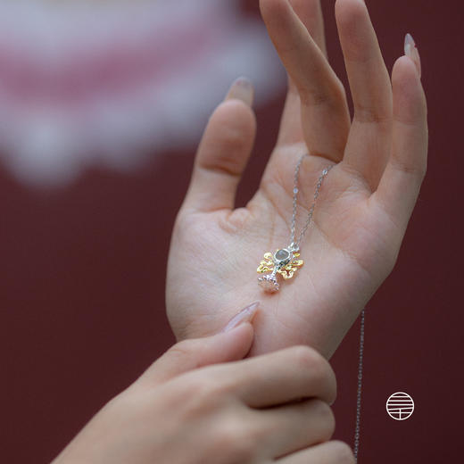 黄财神投影海螺吊坠项链 |万物叁仟 商品图6