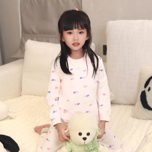【79元1套，119元2套】秋冬女童长袖长裤套头家居套装-8243212 商品图0