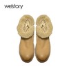 westory2024年春季新款羊毛内里橡胶防滑大底保暖毛毛短靴W24DS83921 商品缩略图2