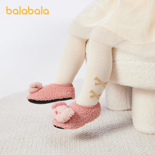 巴拉巴拉宝宝地板袜儿童保暖袜子秋冬男女童小童大童萌趣学步袜潮 商品图1