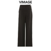 VIMAGE纬漫纪冬季新款高腰直筒黑色显瘦百搭西装休闲裤V2205810 商品缩略图1