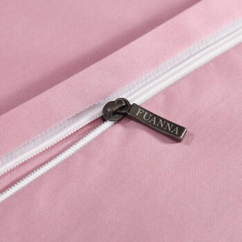 富安娜床上四件套纯棉60s贡缎床品套件高档素绣单双人被套床单203*229cm 商品图6