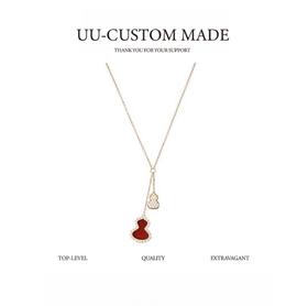 新款双葫芦项链，转运珠宝，葫芦在中国传统文化中象征正能量，吸财纳福哦！（XTY）