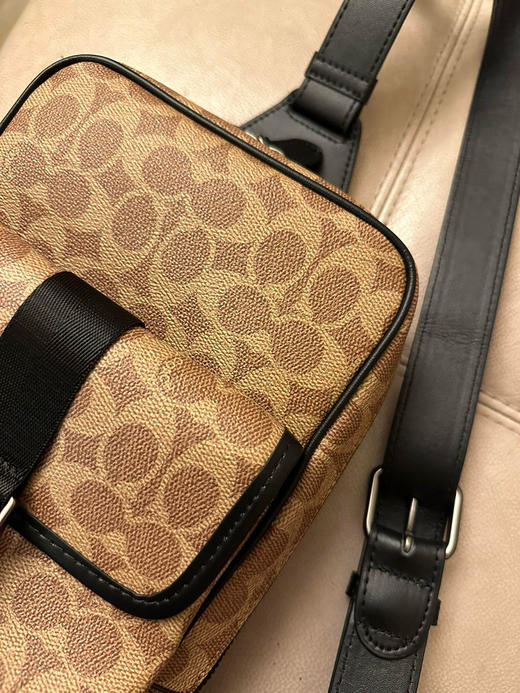 秋冬特惠💰480 蔻驰【新款】COACH/蔻驰CM378 CM380男士经典标志BECK斜挎包单肩包商务休闲胸包 商品图5