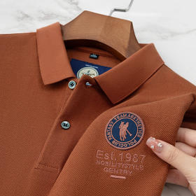 100%纯棉男士POLO衫短袖夏装上衣中年翻领全棉POLO衫男    PSL-7323*