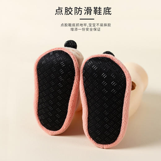 【可爱小狗防滑隔凉宝宝地板袜】加厚软底卡通早教婴儿鞋婴儿学步鞋袜套 商品图3