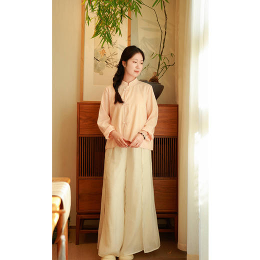 【抖音专属】中式短款小衫（24810962丹灵） 商品图0