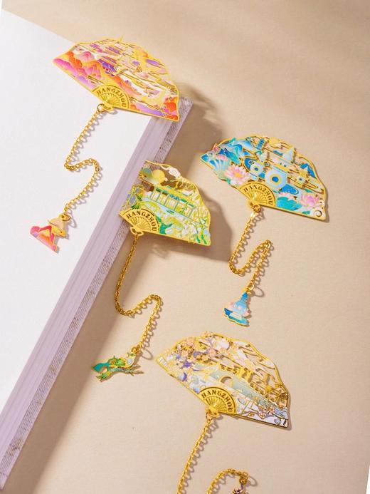 十景寄意金属书签雷峰断桥三潭印月文创纪念礼品 商品图3