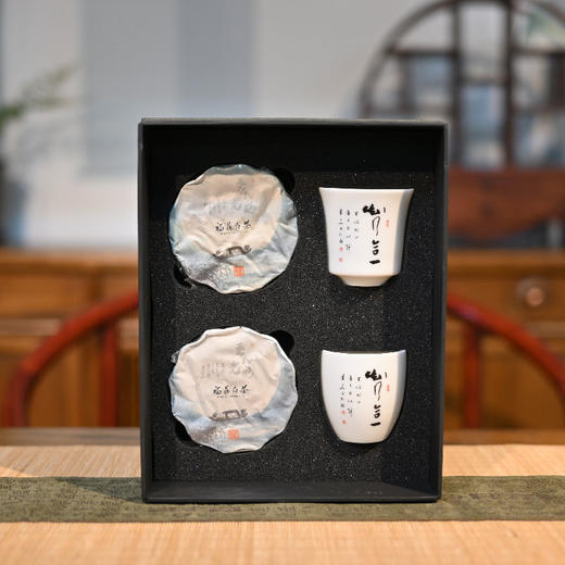 羽诗制造出品 茶语禅心花神杯禅定杯寿眉白茶礼盒套装 商品图4