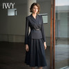 IWY/秋冬新款黑色西装套裙女收腰显瘦女神范名媛两件套装C14325+S14325 商品缩略图0