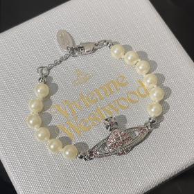 西太后水晶琉璃珍珠土星手链（SJ）