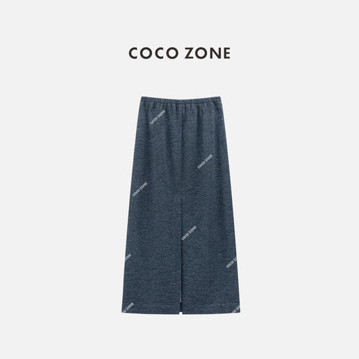COCO ZONE 复古百搭松紧腰半身裙简约通勤中长裙CC1B1321 商品图1