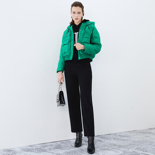 EITIE爱特爱冬季新款时尚连帽短款羽绒服外套7611314 商品图1