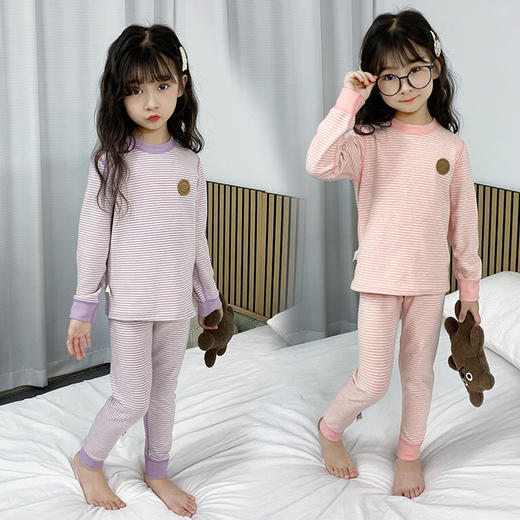 【YW】无忧购儿童秋冬款德绒保暖羊毛蚕丝无骨秋衣秋裤内衣套装713（截单后7天发货) 商品图2