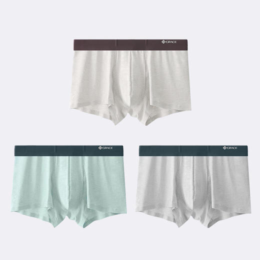 【清仓大促】洁丽雅四条装中腰男士内裤平角短裤 商品图6