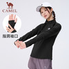 骆驼运动长袖T恤男女24秋季新款抓绒保暖瑜伽服立领加绒跑步上衣 J14CZ00633_J24CAW6669 商品缩略图5