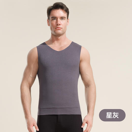 【羊毛贴片背心，一件应对降温】男女士全羊毛贴片背心 男款无痕打底内穿 秋冬护背保暖背心 商品图7