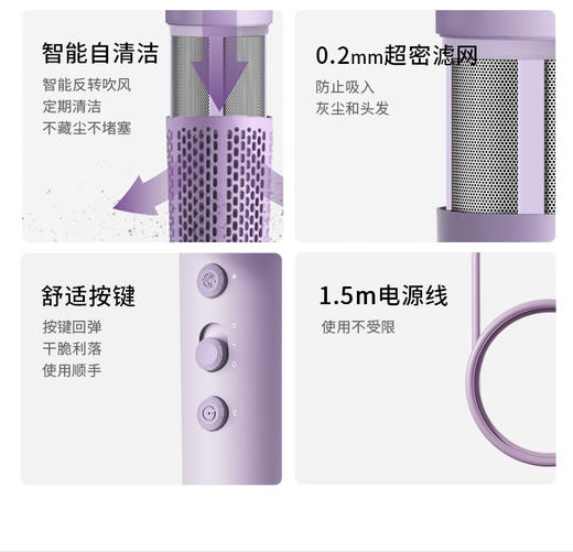 169💰超值的高速吹风机❗️【品牌直发】❗️ 貌美有实力！3分钟快速吹干齐肩发，吹发=养发，轻松搞定毛躁问题，还你柔顺秀发【科西飓风筒吹风机GC-VE】 商品图3