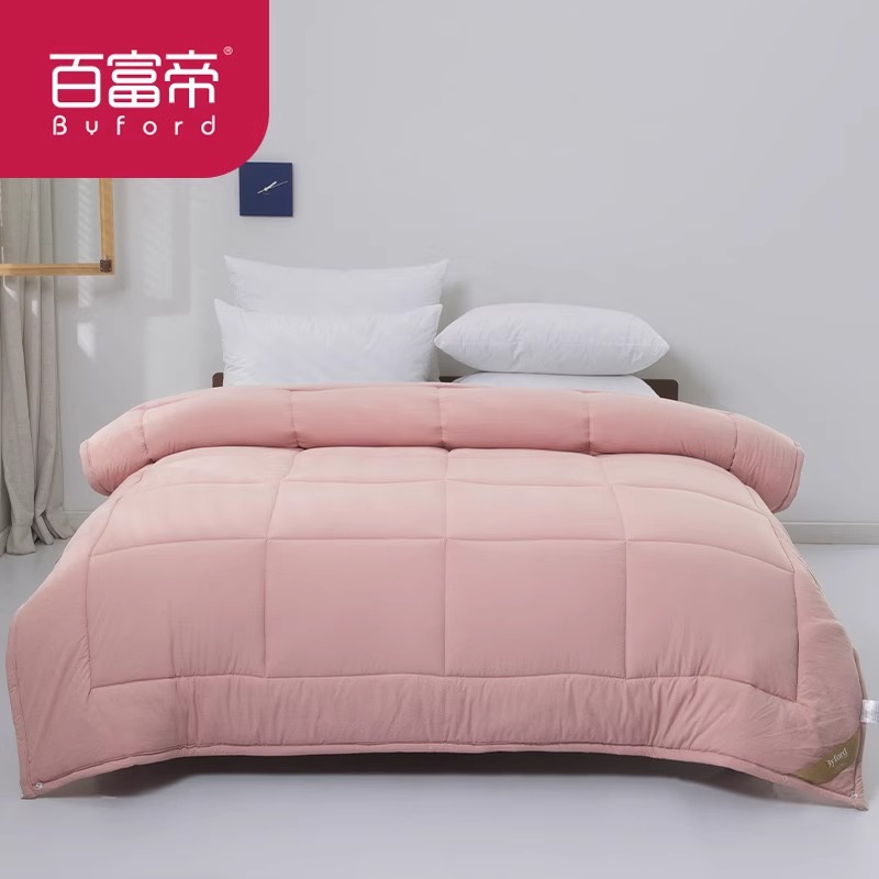 百富帝澳毛抗菌羽丝绒被加厚冬被保暖舒适被芯原价399，秒杀价299
