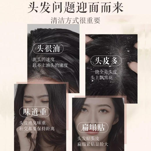 [小滋心选]【活动价 ¥29.9/瓶  ¥59.9/3瓶】【发丝轻盈蓬松！自带白茶花发香】洗发水沐浴露香水味持久留香头控油露膏型白茶洗发水，把香水抹在头发上 商品图2