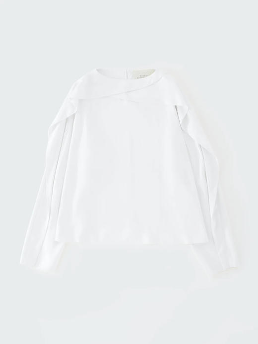 Studio Nicholson  米白色EMMET荡领连肩袖上衣 商品图4