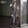 IWY/秋冬新款深灰色西装套装女系带西服外套休闲上班白领职业C14230+P34230 商品缩略图0