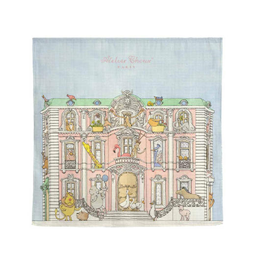 Atelier Choux 法国轻奢艺术羊绒四季盖毯70*120cm+同款包巾100*100cm 婴幼儿毯儿童被子成人披肩 | 50%羊毛 50%羊绒 商品图2
