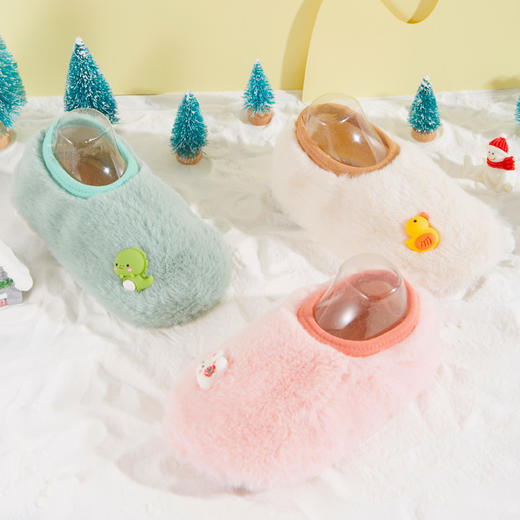 【宝宝学步防滑底地板鞋袜】秋冬加厚婴儿室内秋冬季儿童可爱袜套鞋袜 商品图2