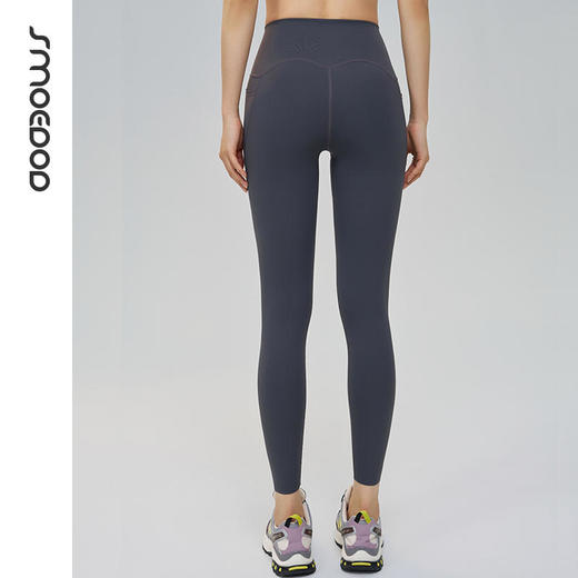 2024秋冬款SMOEDOD/水沐伊朵高弹收腹健身运动瑜伽裤女裸感简约高街外穿6591 商品图3