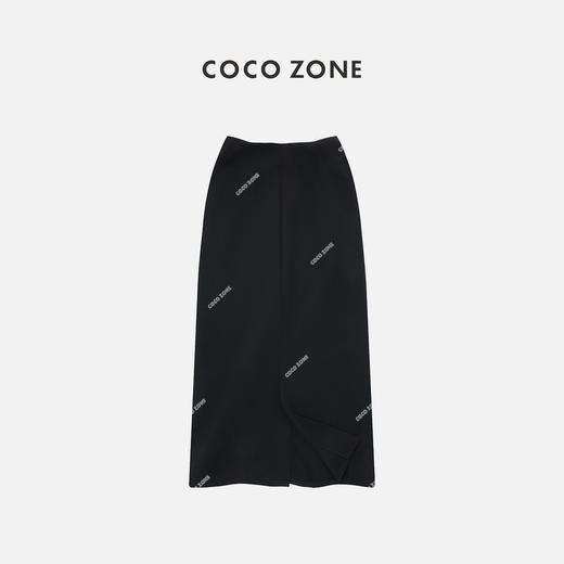 COCO ZONE 2024开春穿搭时尚直筒半身裙气质包臀中长裙CC1A0519 商品图1