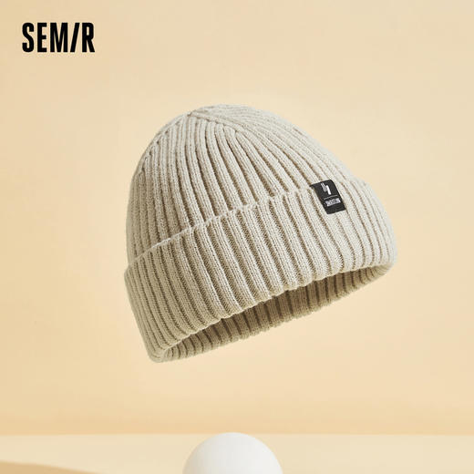 森马针织帽男2024新款时尚韩系情侣款帽子秋冬保暖毛线帽经典冷帽 商品图0