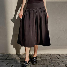 【顺丰包邮】33541 洛诗琳高货橡筋腰短半裙2024新款韩版设计感伞裙237