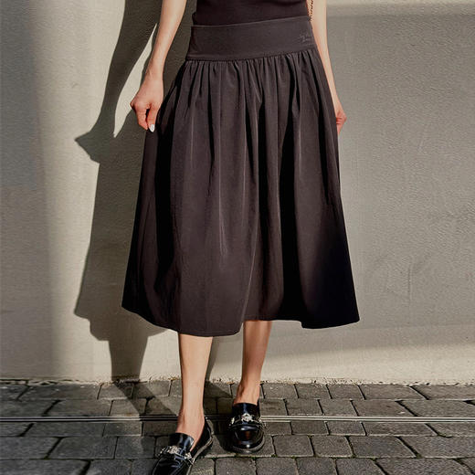 【顺丰包邮】33541 洛诗琳高货橡筋腰短半裙2024新款韩版设计感伞裙237 商品图0