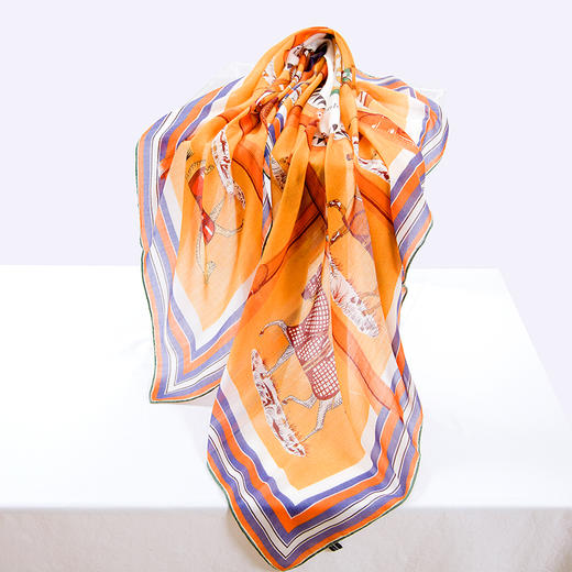 鑫缘  精纺羊绒大方巾 GD0028 商品图3