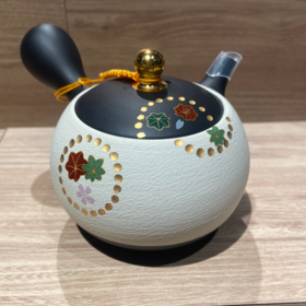 常滑烧白雪手绘茶壶240cc（昭萠作）【不支持补差，非质量问题不退不换】S