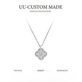 梵克*宝Alhambar四叶幸运系列Vintag个性*四叶草吊坠项链女款单花（XTY）