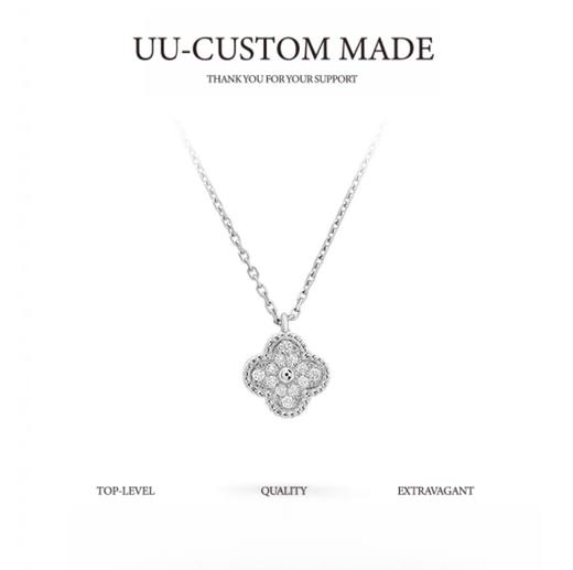 梵克*宝Alhambar四叶幸运系列Vintag个性*四叶草吊坠项链女款单花（XTY） 商品图0