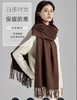 纯色仿羊绒围巾女高级感冬季多色百搭围脖时尚加厚男流苏披肩新款爆款小红书同款 商品缩略图0
