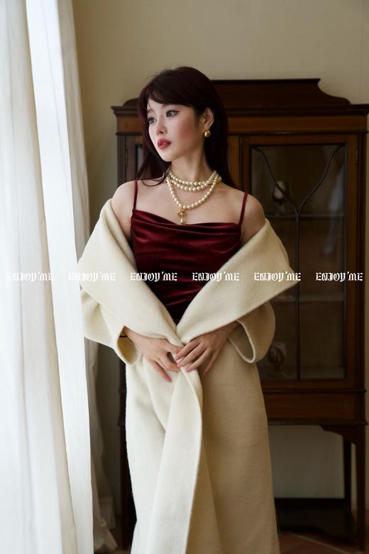 【门店同款】ENJOY冬季柔韧与共玫瑰翻领大衣 159496896 商品图7