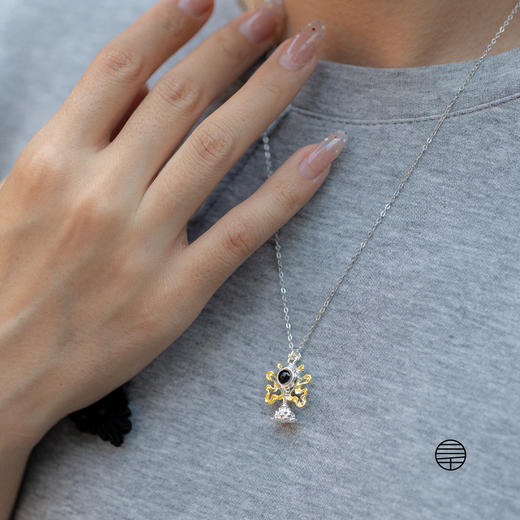 黄财神投影海螺吊坠项链 |万物叁仟 商品图8