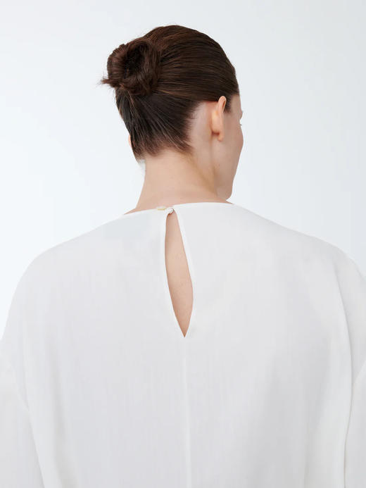 Studio Nicholson  米白色EMMET荡领连肩袖上衣 商品图3