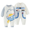 【新生宝宝，萌趣哈衣~】新生儿婴儿衣服纯棉加厚连体衣 足月男宝宝秋冬装套装 夹棉哈衣棉衣-QQ 商品缩略图4