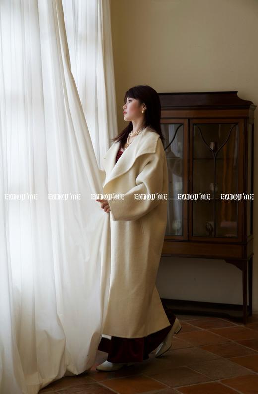 【门店同款】ENJOY冬季柔韧与共玫瑰翻领大衣 159496896 商品图10