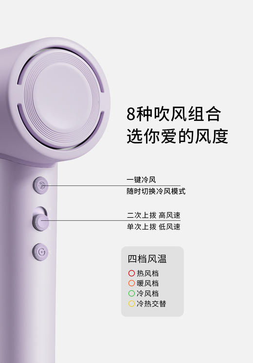 169💰超值的高速吹风机❗️【品牌直发】❗️ 貌美有实力！3分钟快速吹干齐肩发，吹发=养发，轻松搞定毛躁问题，还你柔顺秀发【科西飓风筒吹风机GC-VE】 商品图2