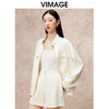 VIMAGE纬漫纪秋季新款时尚拉链宽松休闲外套V2203839 商品缩略图1