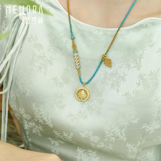 【热卖臻品】守护系列 黄金黄财神/扎基拉姆吊坠 足金钻石挂坠气质女士礼物MEMORA诗普琳LP440301、LP440201 商品图1