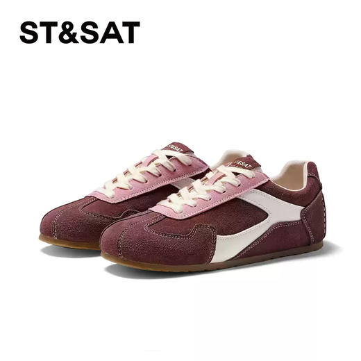 星期六复古撞色百搭平底德训鞋SSC3112CAC 商品图10