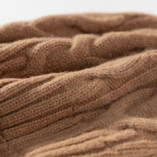 纯色100%纯羊毛毛线帽女生冬季针织帽百搭女高级感帽子男保暖简约新款爆款小红书同款 商品图3