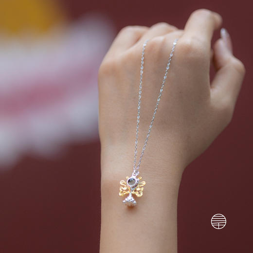 黄财神投影海螺吊坠项链 |万物叁仟 商品图5