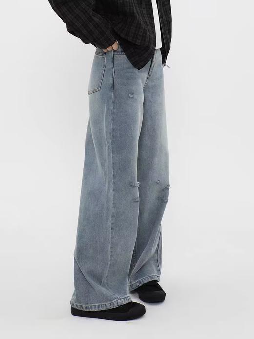 LIVINGTOWN/LT超宽松水洗牛仔裤 商品图4